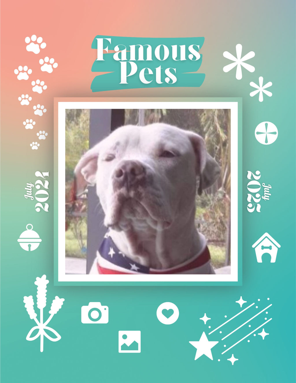 Famous Pets: July 2024-July 2025 Wall Calendar (Pre-Order)