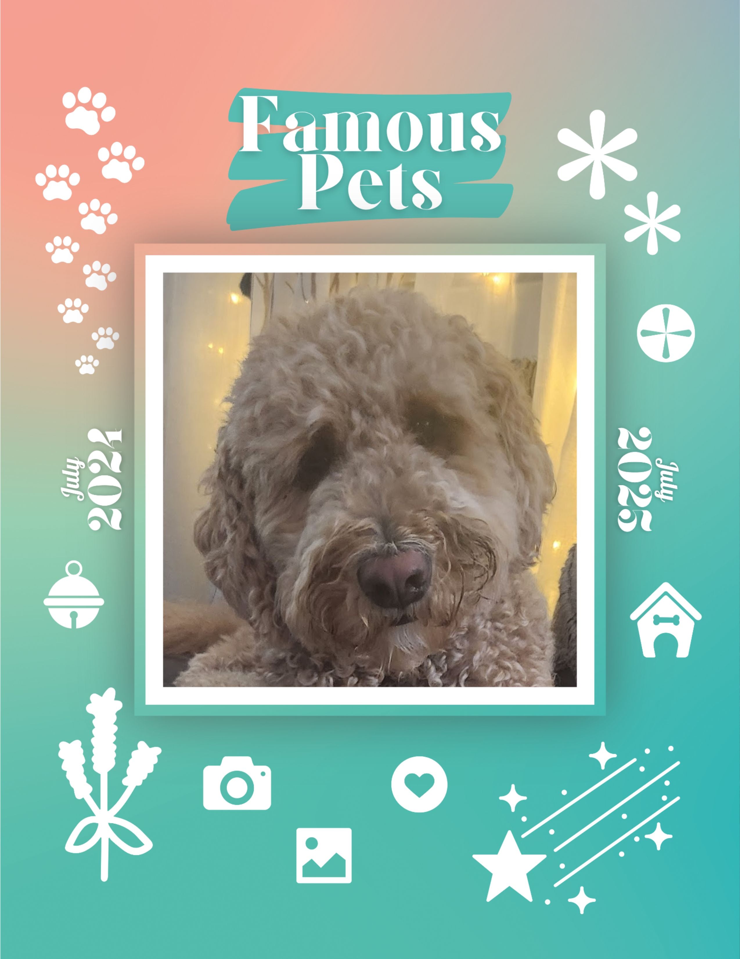 Famous Pets: July 2024-July 2025 Wall Calendar (Pre-Order)