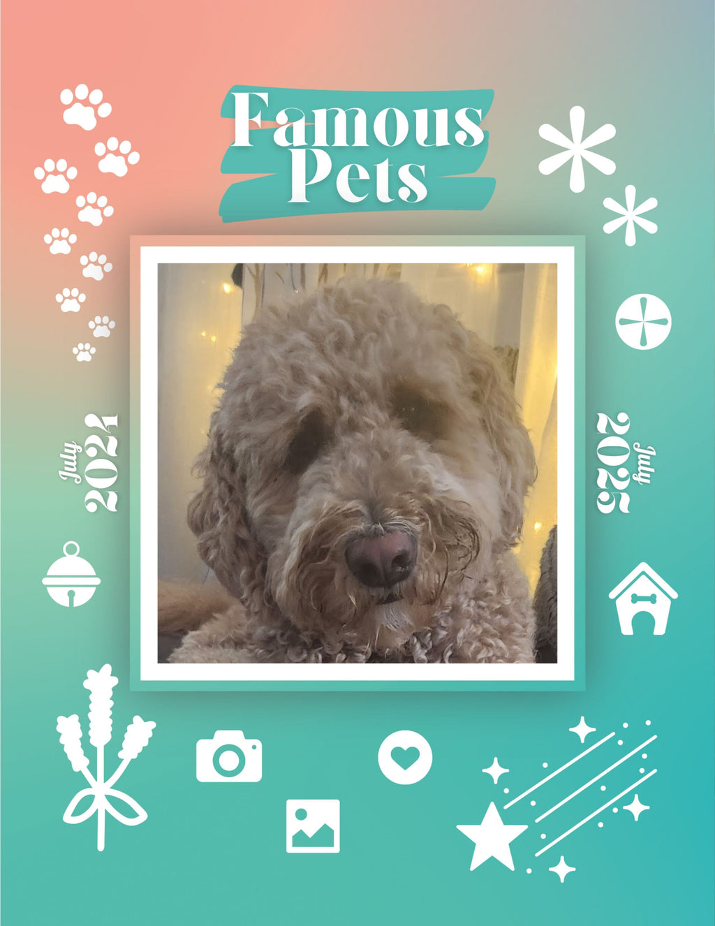 Famous Pets: July 2024-July 2025 Wall Calendar (Pre-Order)