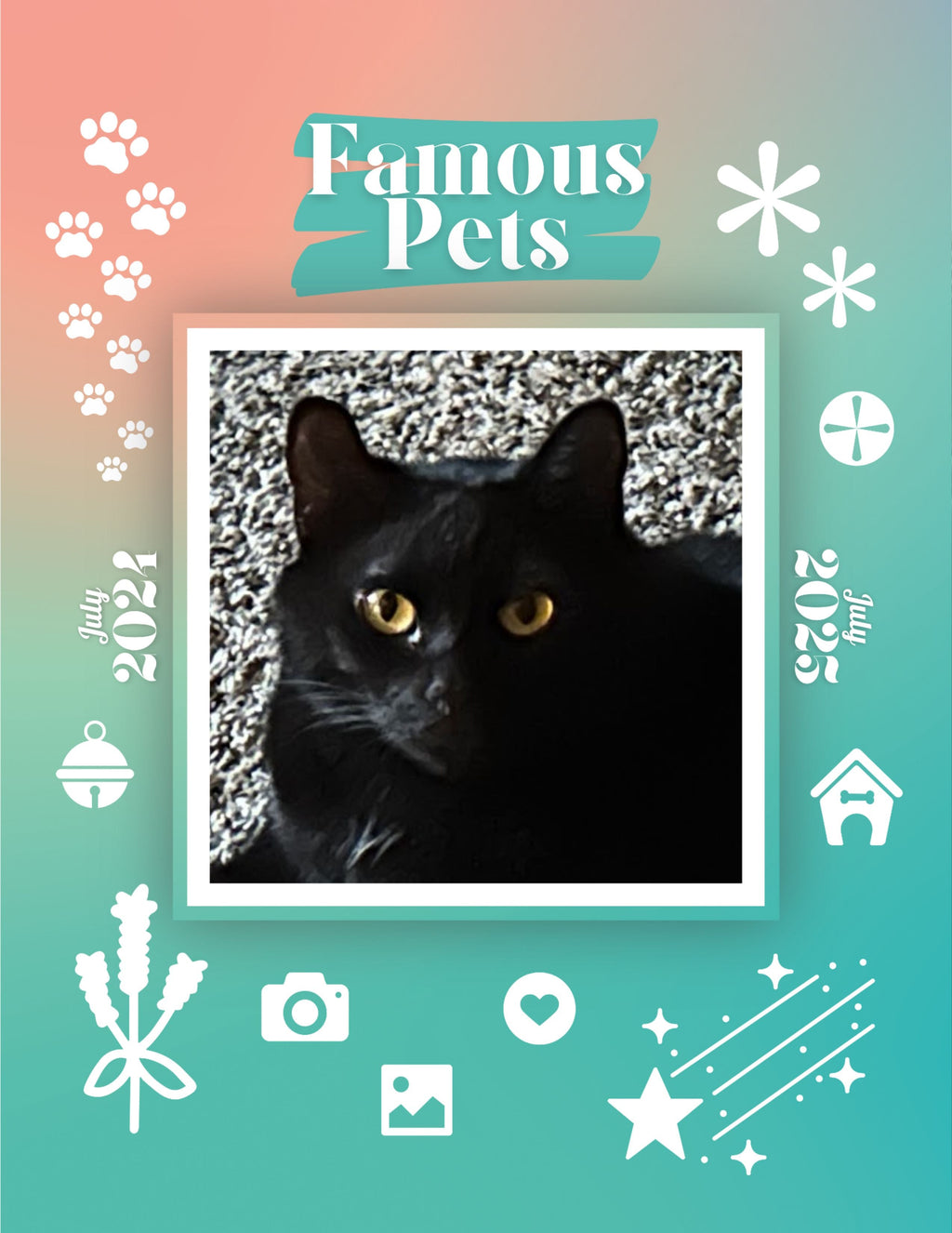 Famous Pets: July 2024-July 2025 Wall Calendar (Pre-Order)