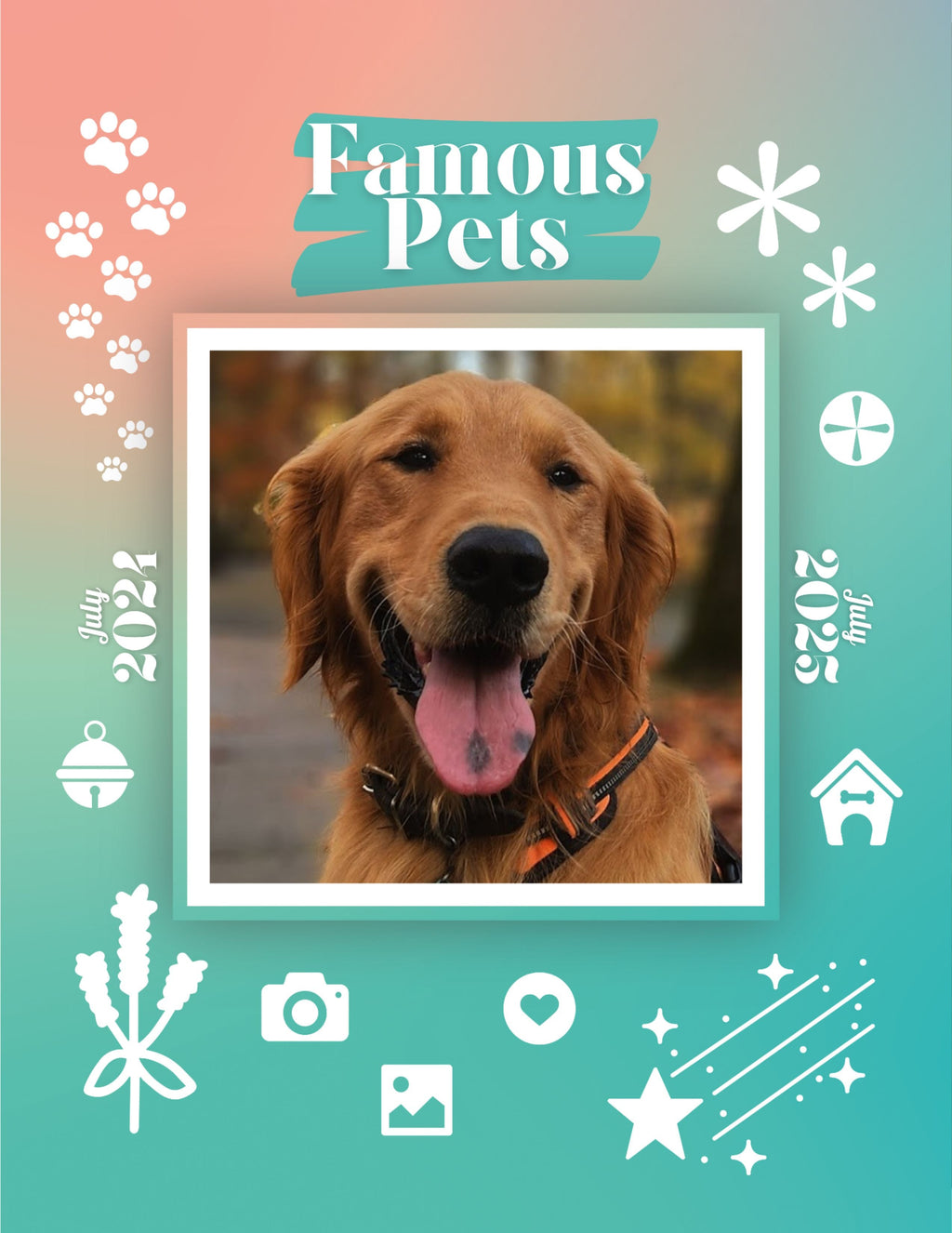 Famous Pets: July 2024-July 2025 Wall Calendar (Pre-Order)