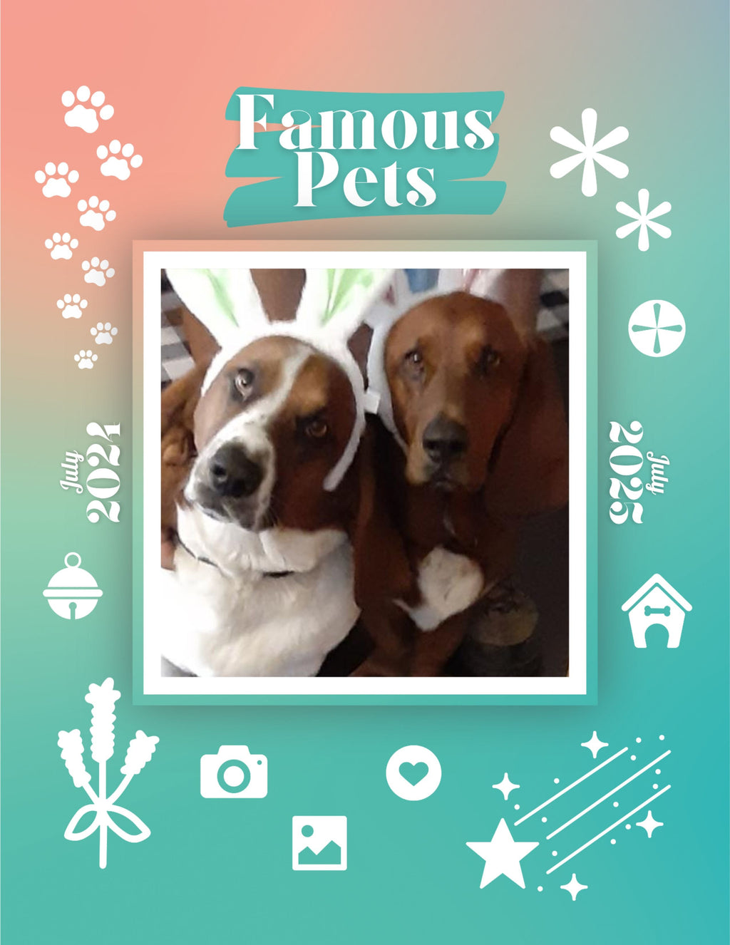 Famous Pets: July 2024-July 2025 Wall Calendar (Pre-Order)