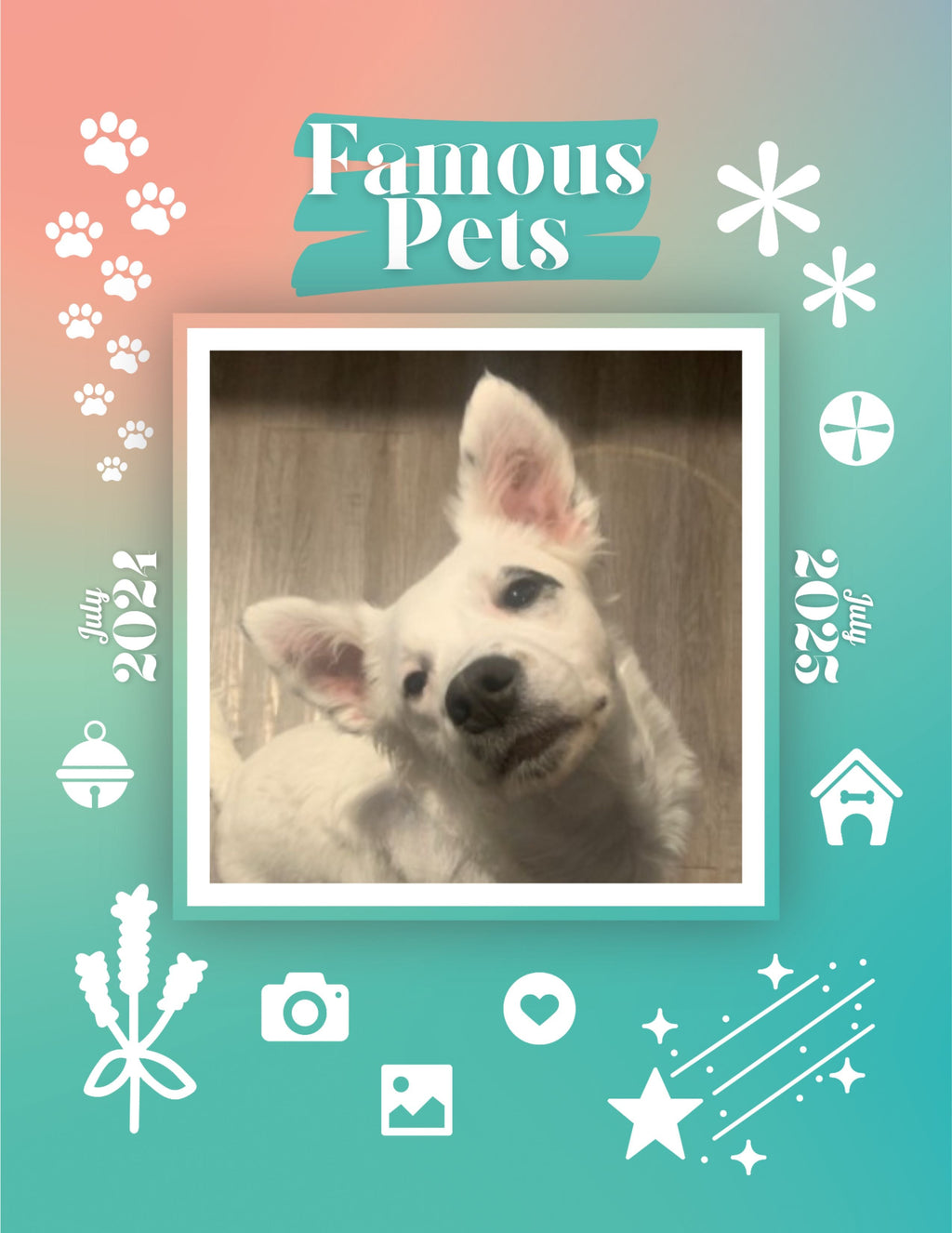 Famous Pets: July 2024-July 2025 Wall Calendar (Pre-Order)