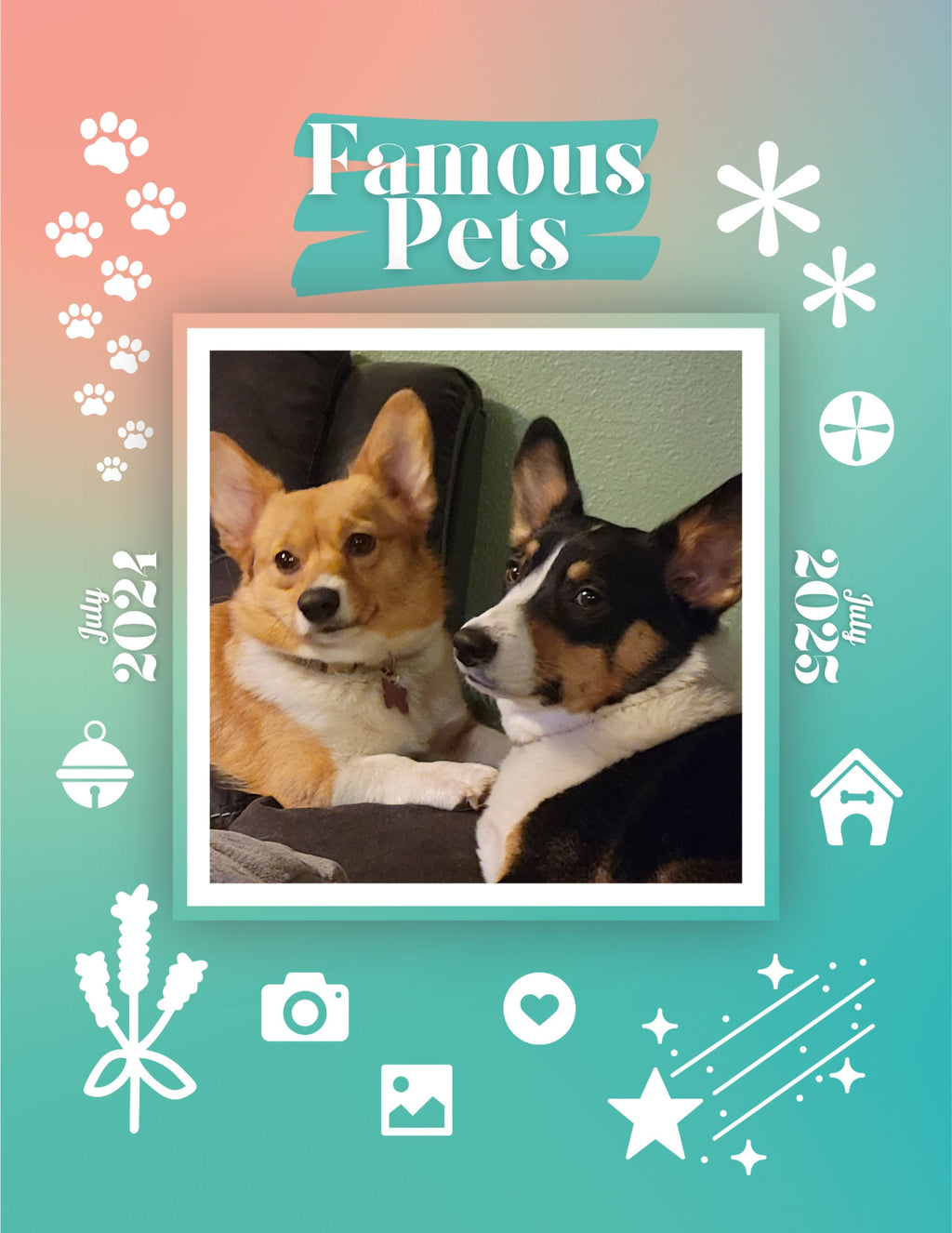 Famous Pets: July 2024-July 2025 Wall Calendar (Pre-Order)