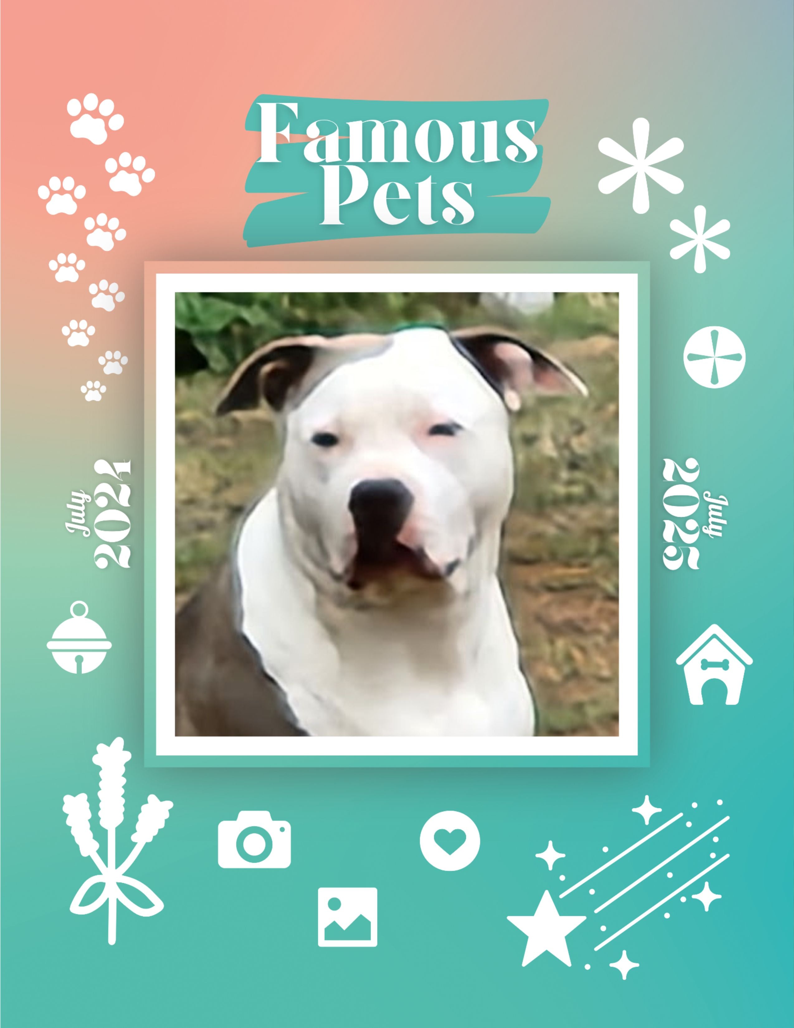 Famous Pets: July 2024-July 2025 Wall Calendar (Pre-Order)