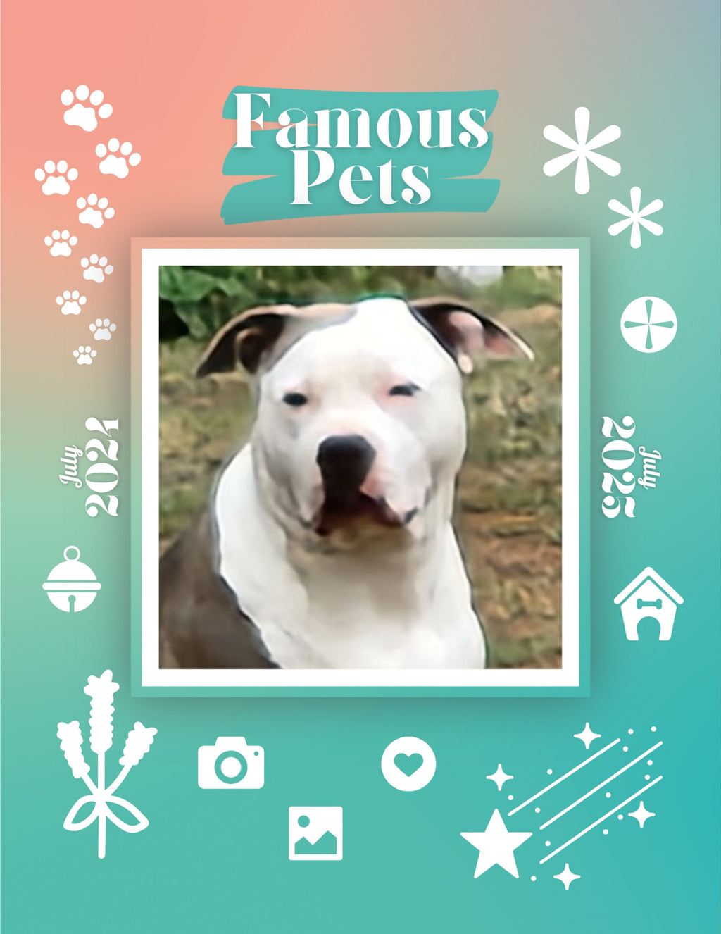 Famous Pets: July 2024-July 2025 Wall Calendar (Pre-Order)
