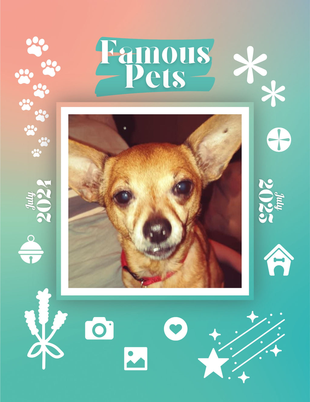 Famous Pets: July 2024-July 2025 Wall Calendar (Pre-Order)