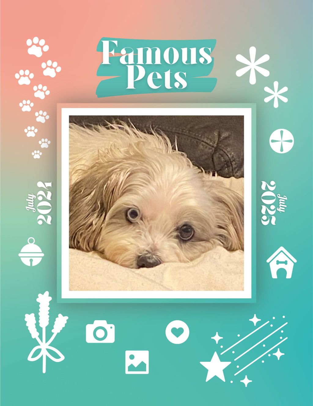Famous Pets: July 2024-July 2025 Wall Calendar (Pre-Order)