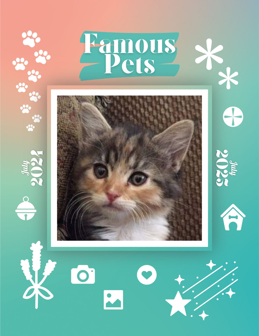 Famous Pets: July 2024-July 2025 Wall Calendar (Pre-Order)
