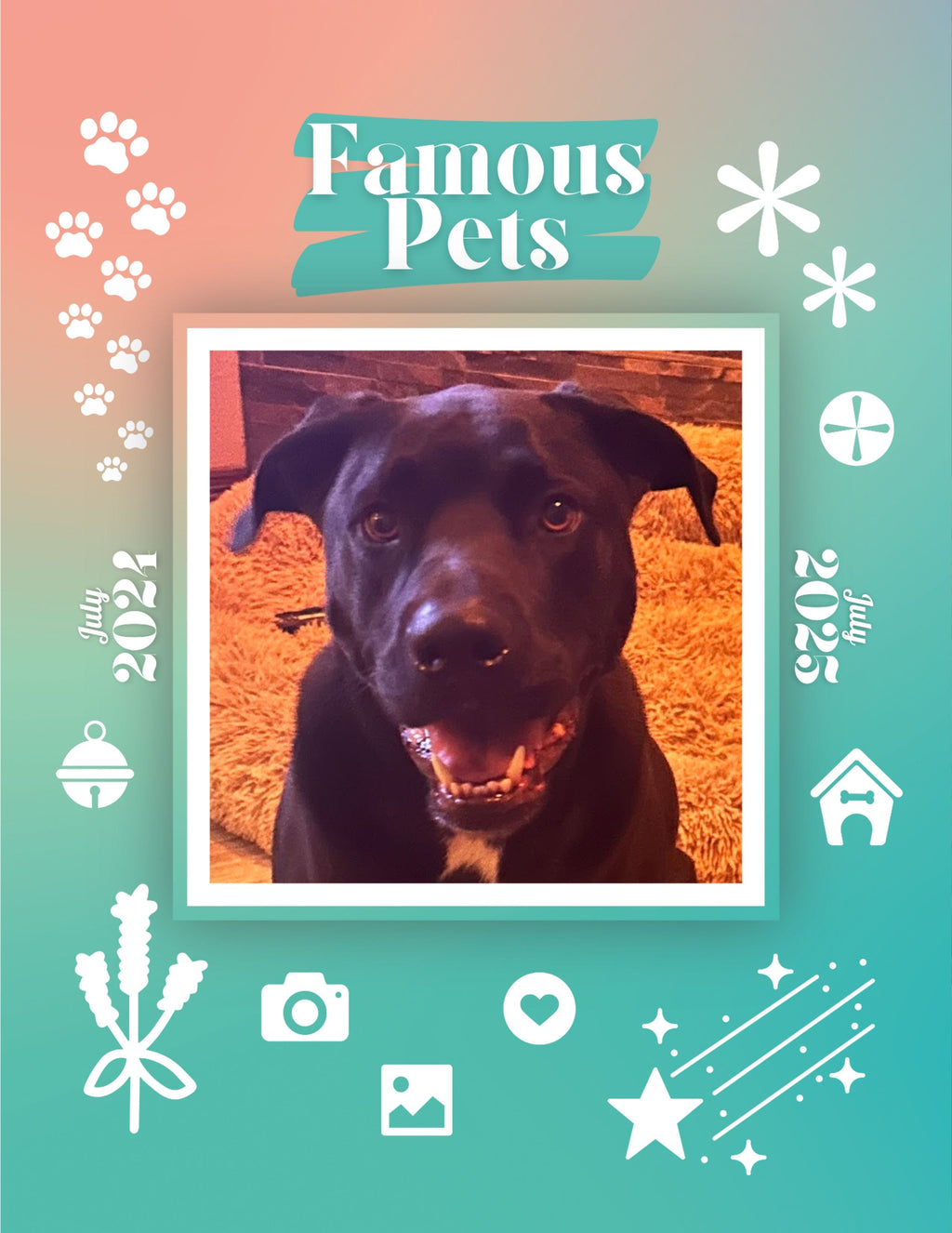 Famous Pets: July 2024-July 2025 Wall Calendar (Pre-Order)
