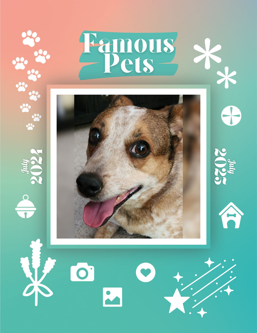 Famous Pets: July 2024-July 2025 Wall Calendar (Pre-Order)