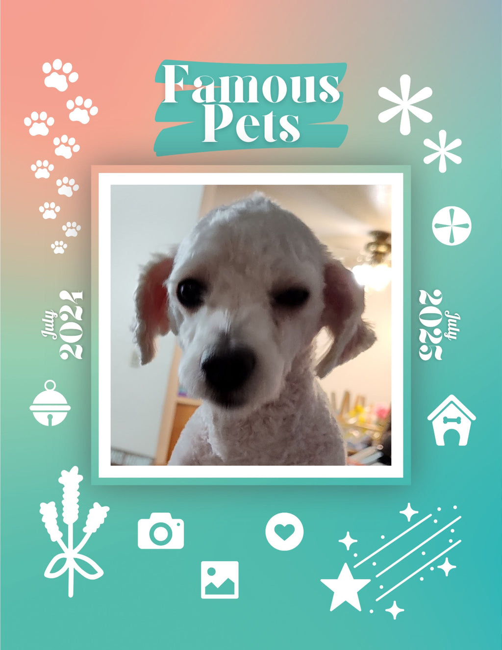 Famous Pets: July 2024-July 2025 Wall Calendar (Pre-Order)