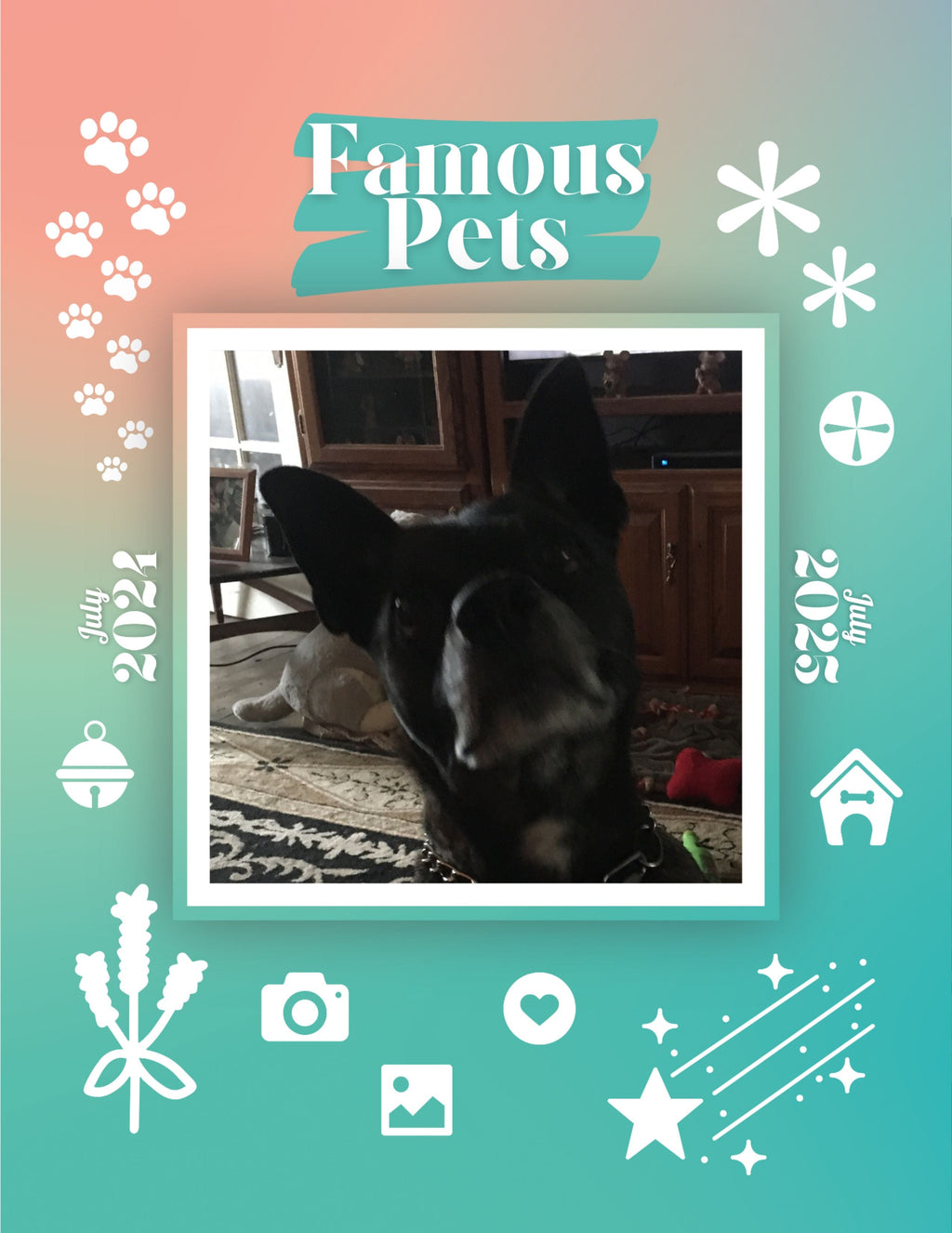 Famous Pets: July 2024-July 2025 Wall Calendar (Pre-Order)