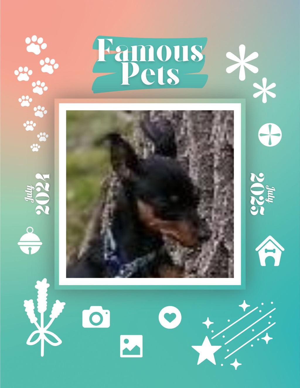 Famous Pets: July 2024-July 2025 Wall Calendar (Pre-Order)