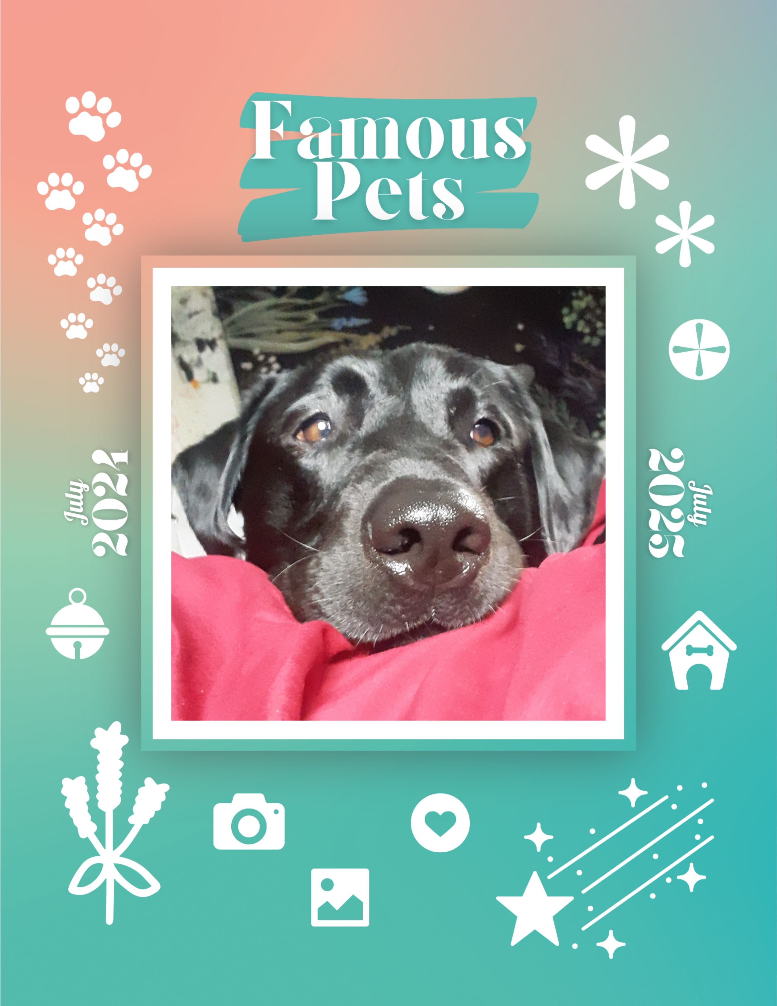 Famous Pets: July 2024-July 2025 Wall Calendar (Pre-Order)