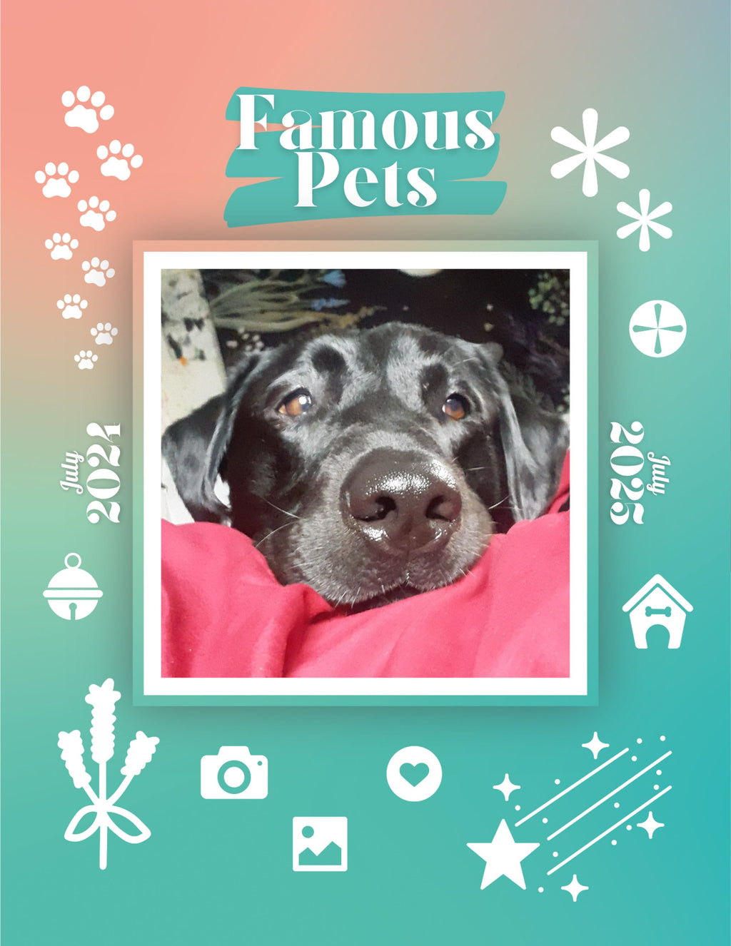 Famous Pets: July 2024-July 2025 Wall Calendar (Pre-Order)