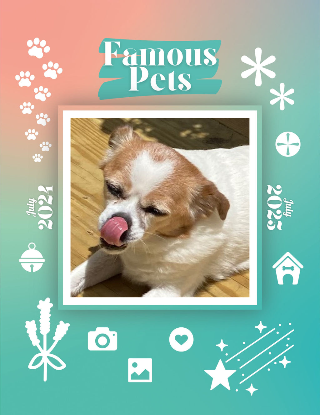 Famous Pets: July 2024-July 2025 Wall Calendar (Pre-Order)