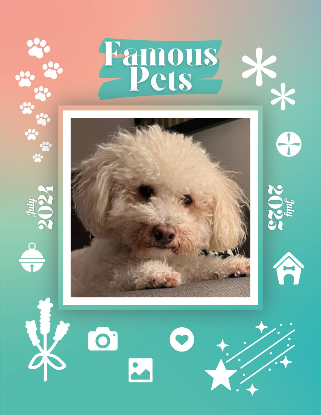 Famous Pets: July 2024-July 2025 Wall Calendar (Pre-Order)