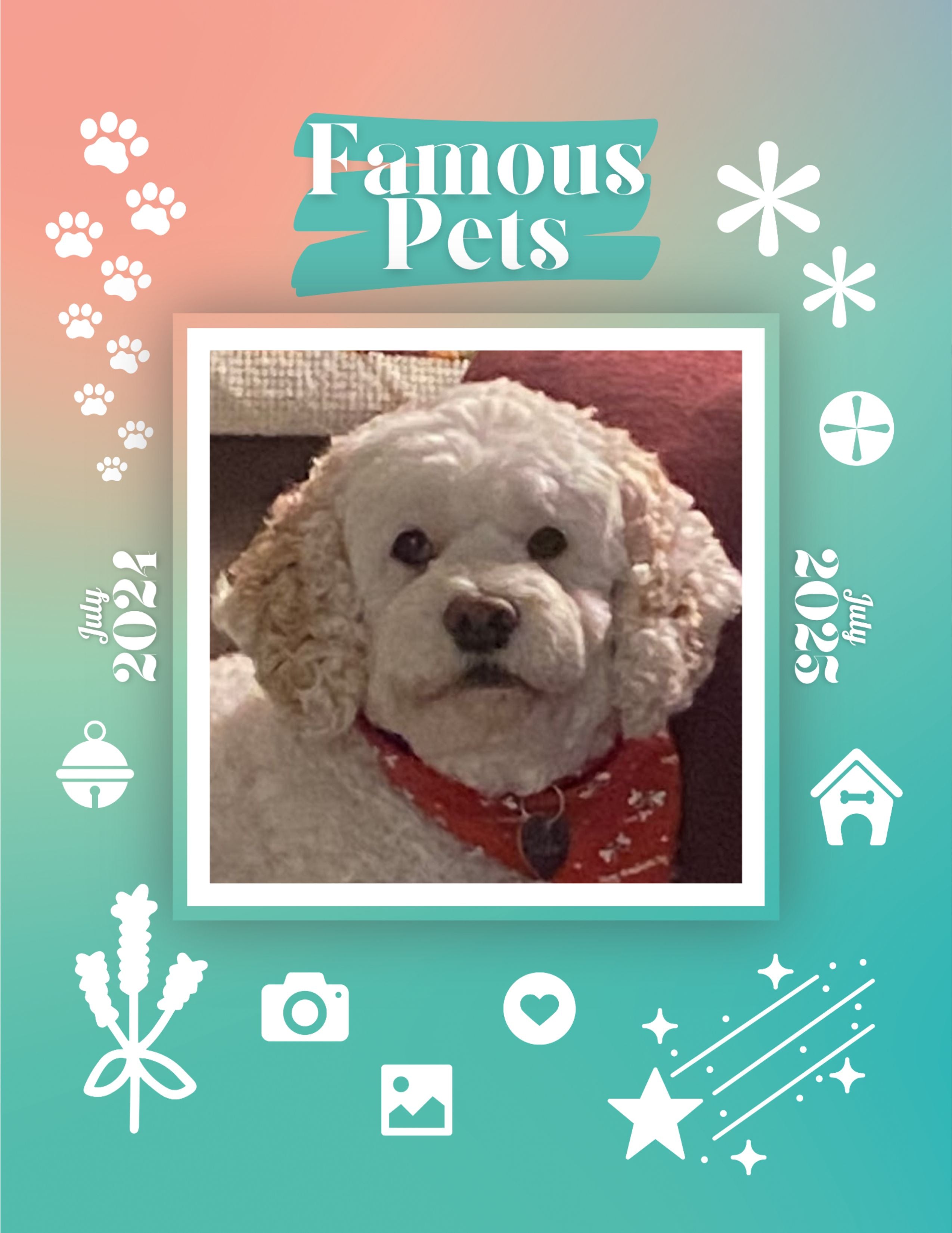 Famous Pets: July 2024-July 2025 Wall Calendar (Pre-Order)