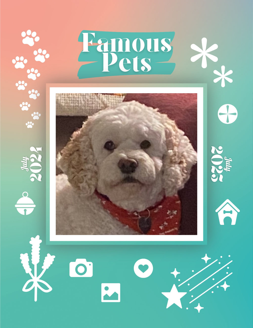 Famous Pets: July 2024-July 2025 Wall Calendar (Pre-Order)