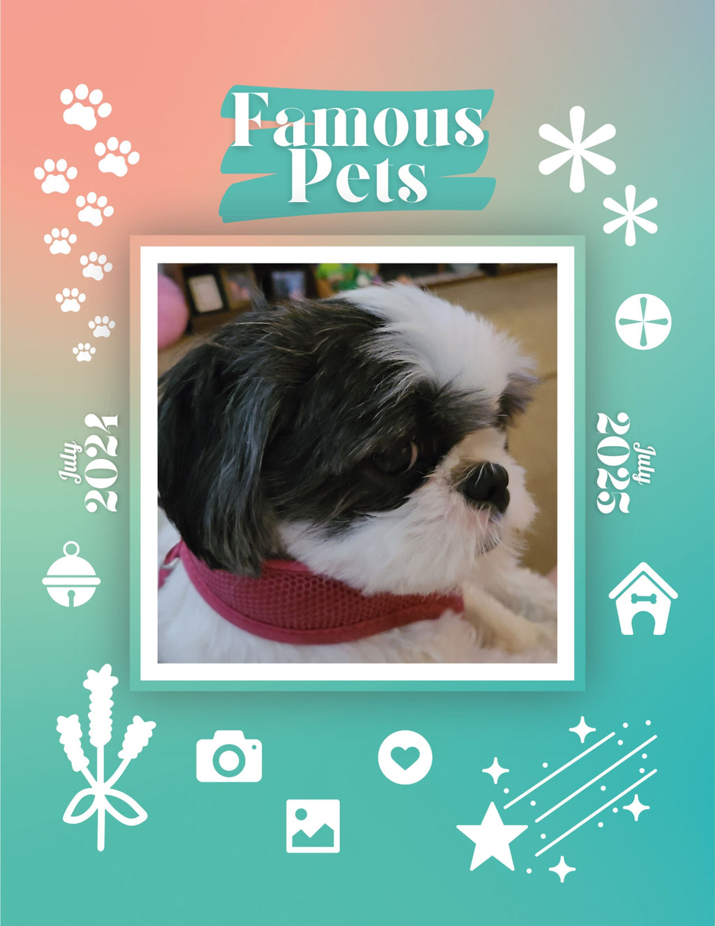 Famous Pets: July 2024-July 2025 Wall Calendar (Pre-Order)