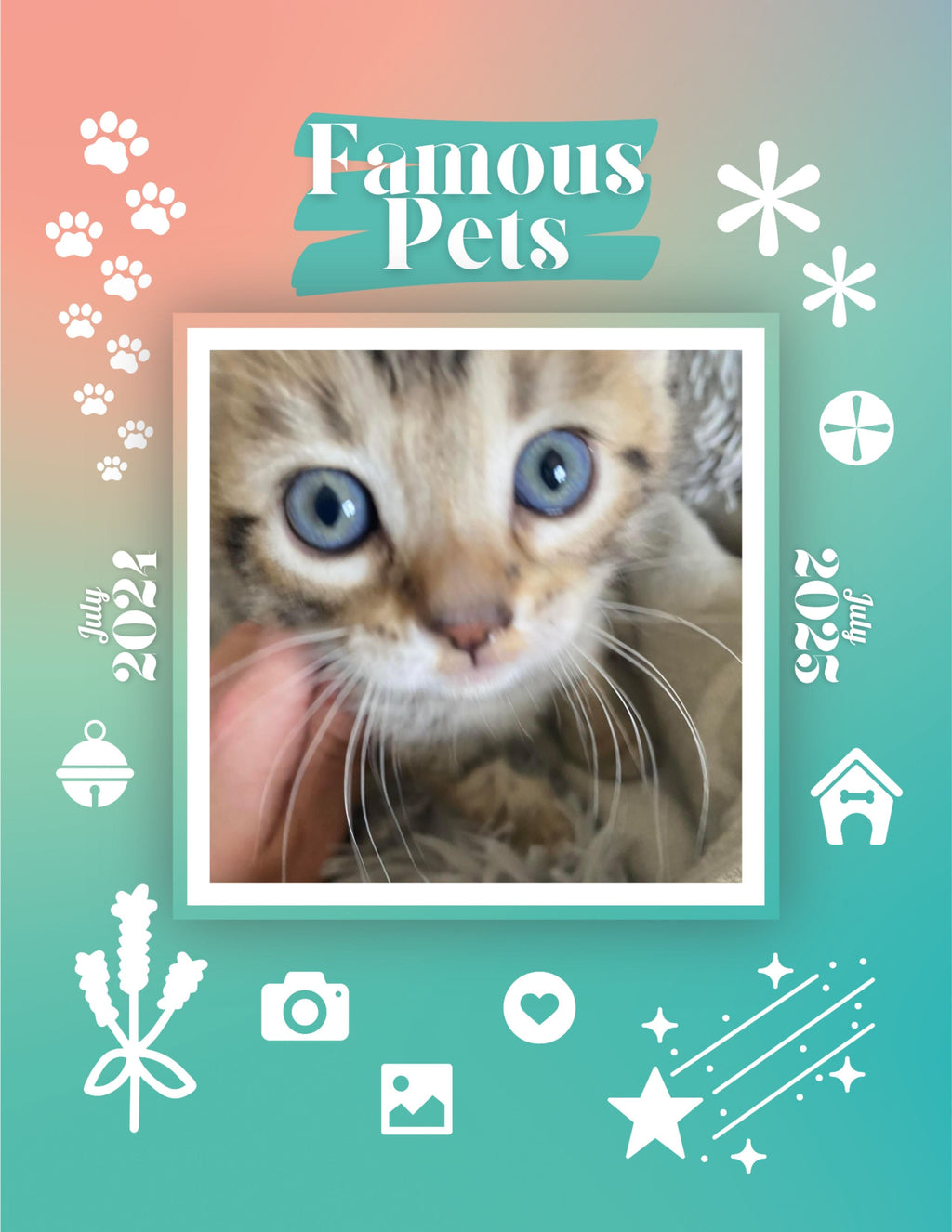 Famous Pets: July 2024-July 2025 Wall Calendar (Pre-Order)