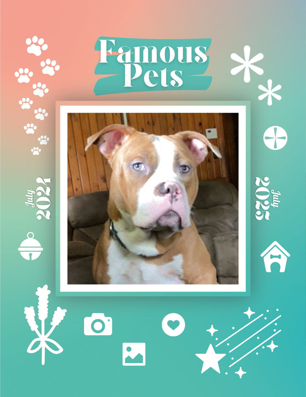 Famous Pets: July 2024-July 2025 Wall Calendar (Pre-Order)