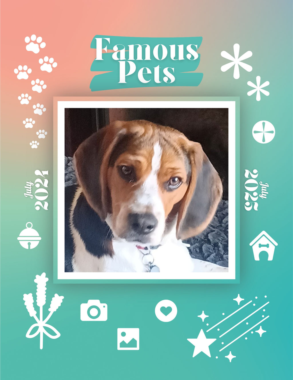Famous Pets: July 2024-July 2025 Wall Calendar (Pre-Order)
