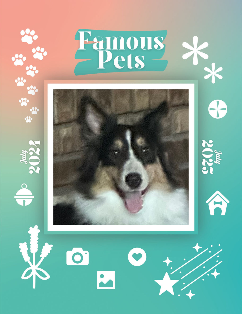 Famous Pets: July 2024-July 2025 Wall Calendar (Pre-Order)