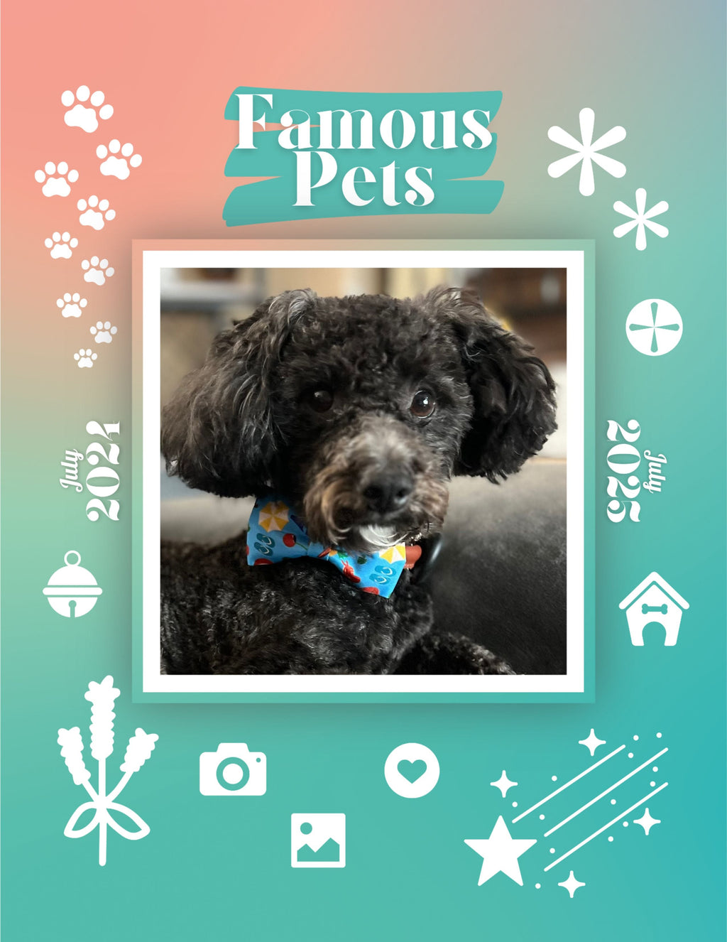Famous Pets: July 2024-July 2025 Wall Calendar (Pre-Order)