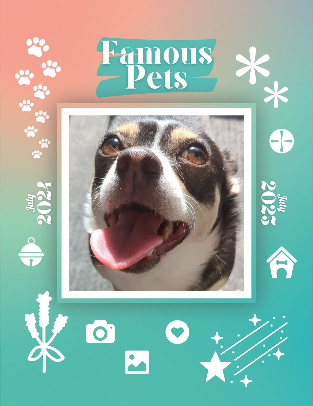 Famous Pets: July 2024-July 2025 Wall Calendar (Pre-Order)