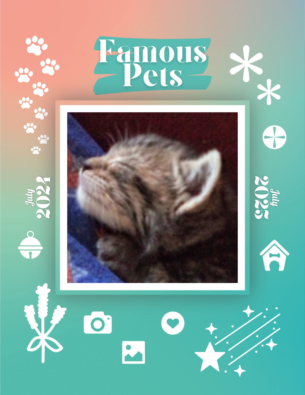 Famous Pets: July 2024-July 2025 Wall Calendar (Pre-Order)