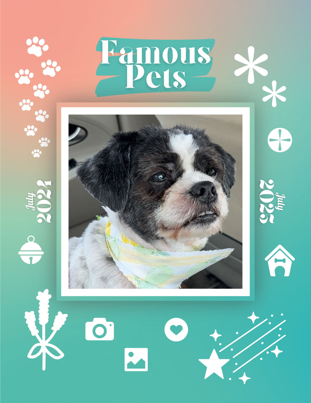 Famous Pets: July 2024-July 2025 Wall Calendar (Pre-Order)