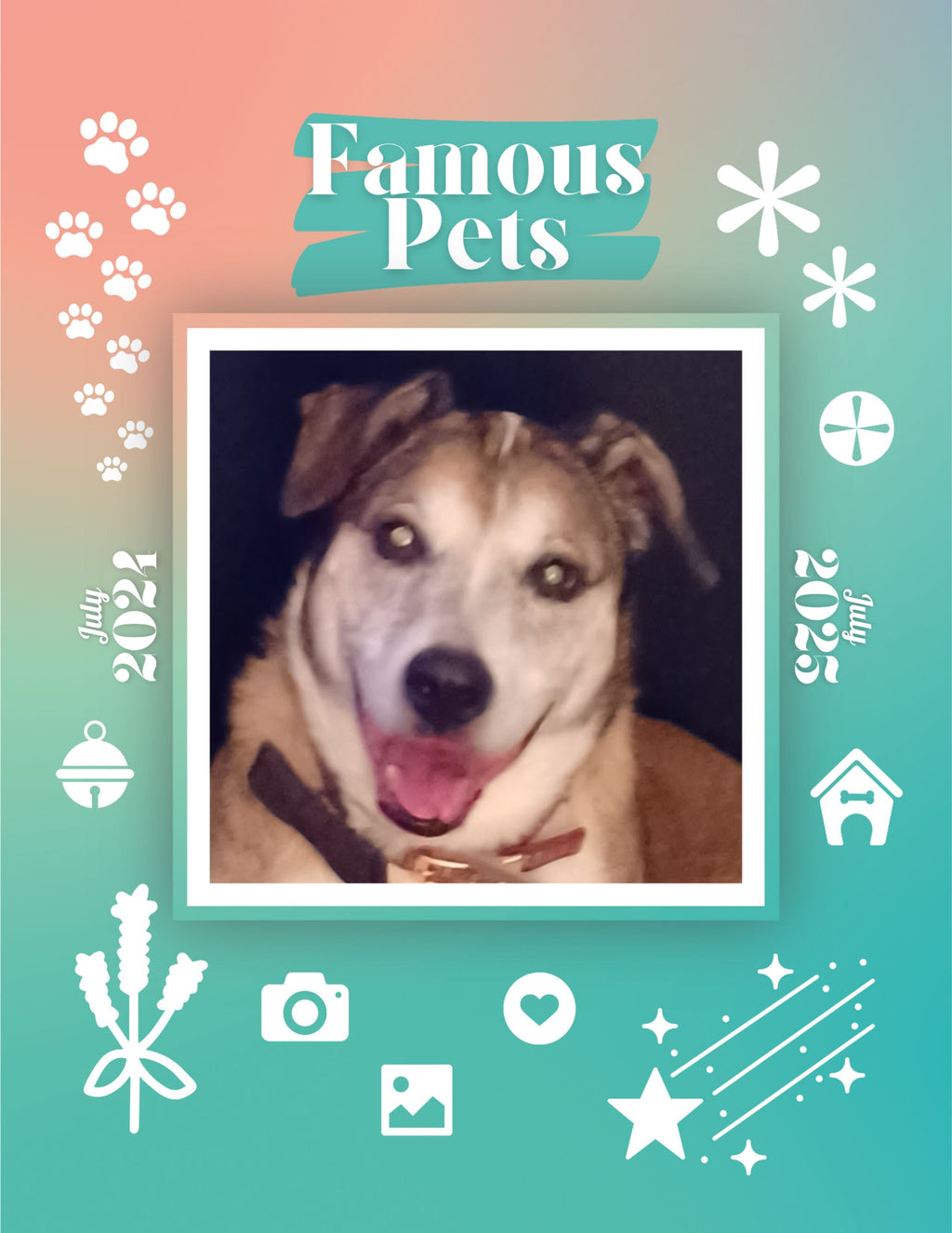 Famous Pets: July 2024-July 2025 Wall Calendar (Pre-Order)