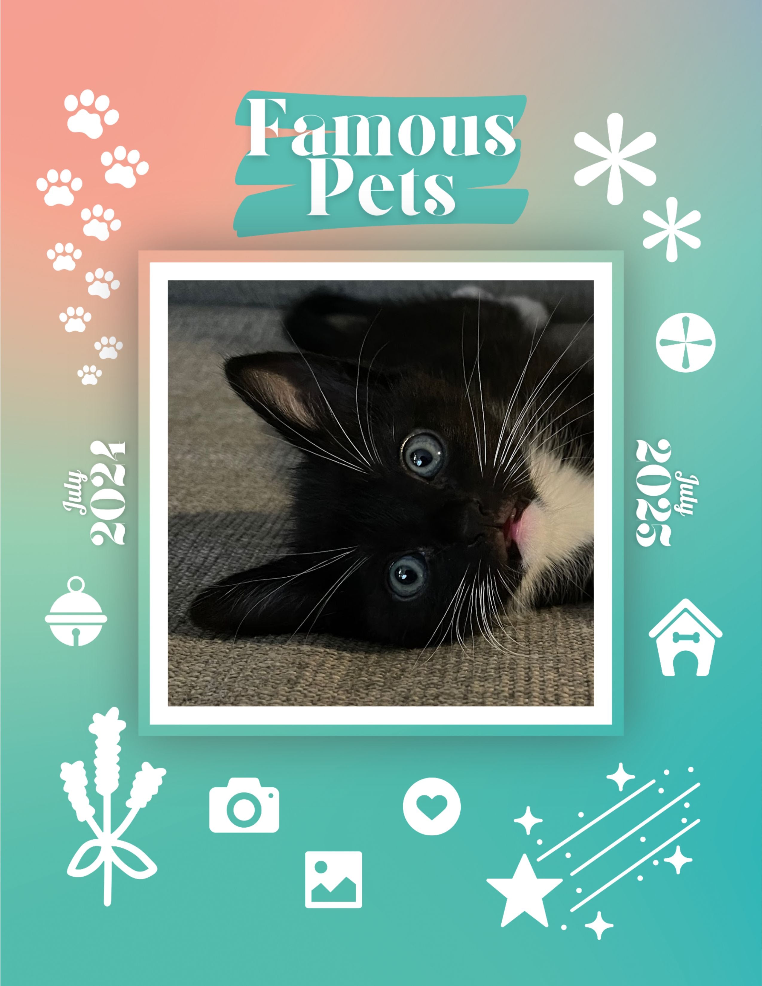 Famous Pets: July 2024-July 2025 Wall Calendar (Pre-Order)
