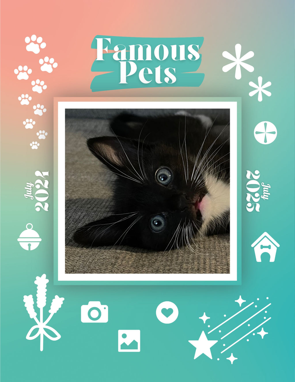 Famous Pets: July 2024-July 2025 Wall Calendar (Pre-Order)