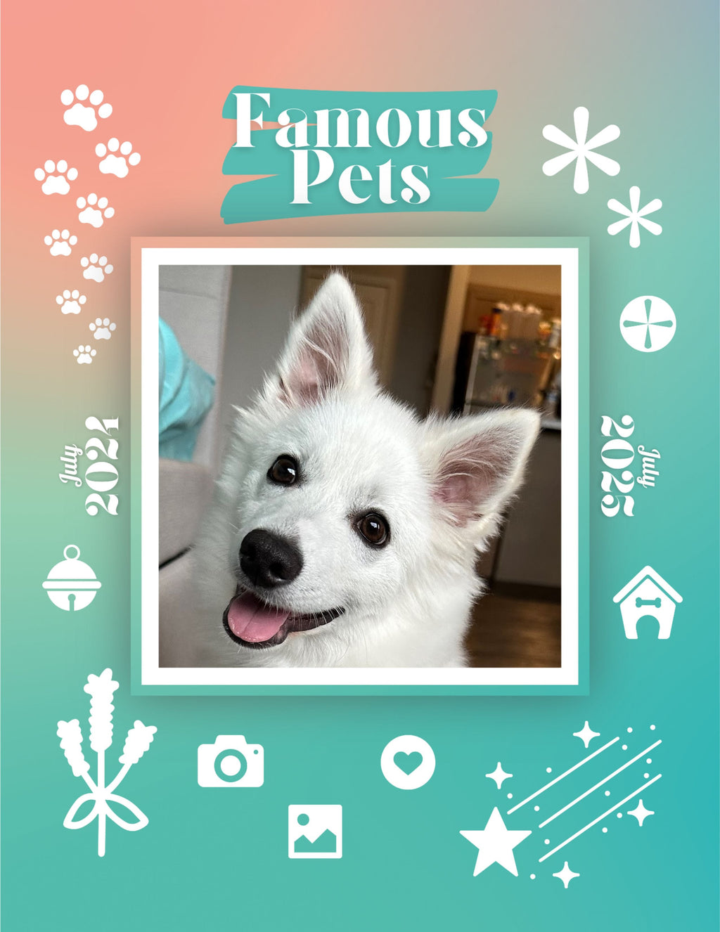 Famous Pets: July 2024-July 2025 Wall Calendar (Pre-Order)