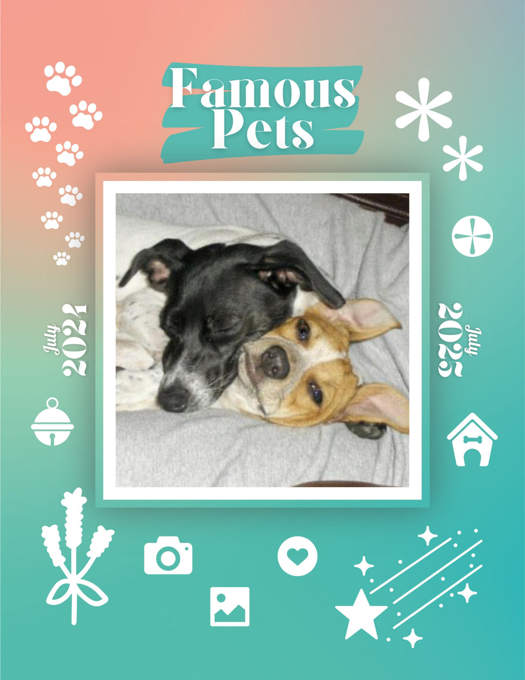 Famous Pets: July 2024-July 2025 Wall Calendar (Pre-Order)