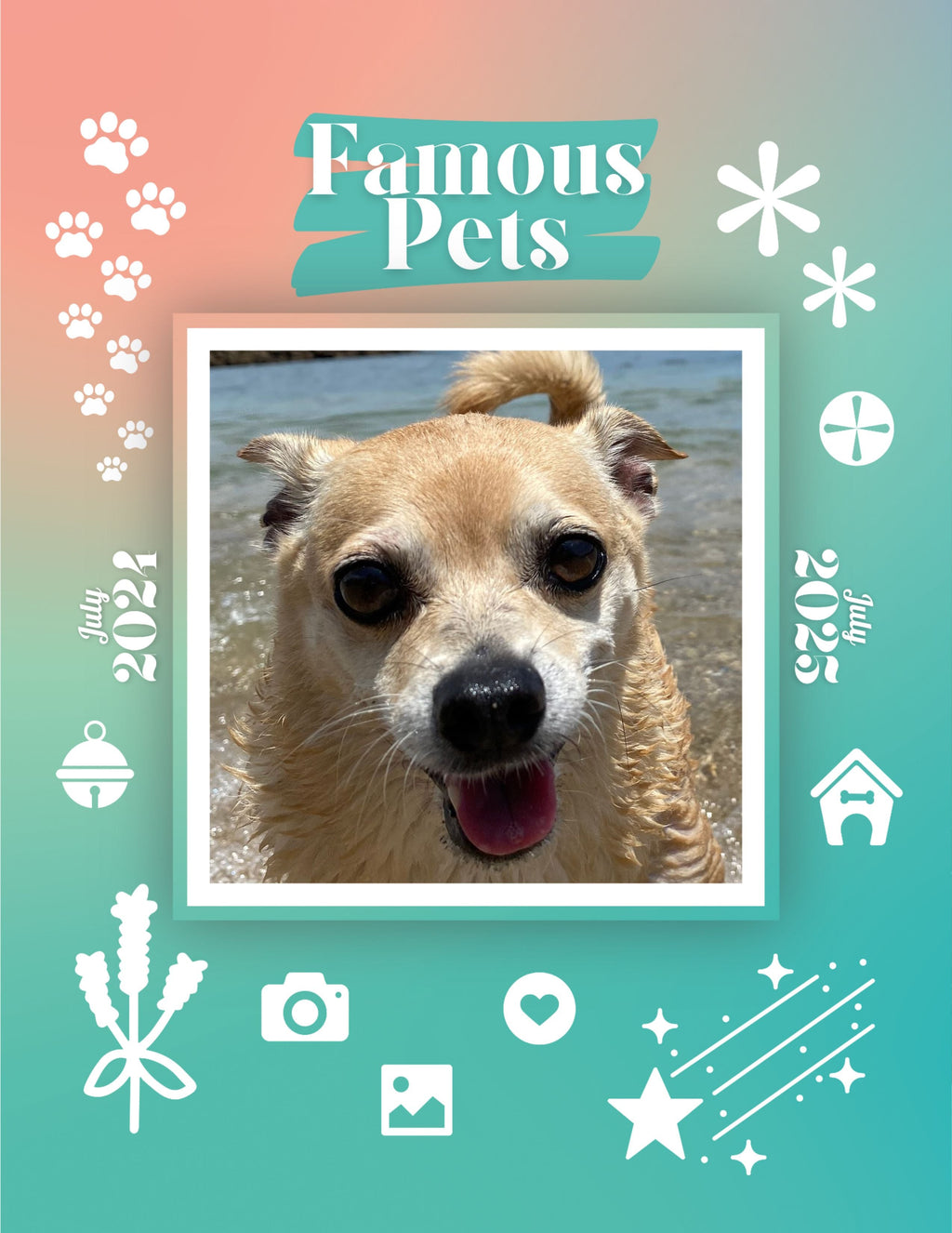 Famous Pets: July 2024-July 2025 Wall Calendar (Pre-Order)