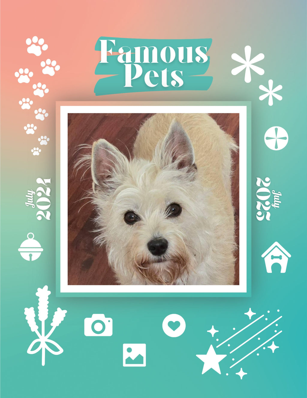 Famous Pets: July 2024-July 2025 Wall Calendar (Pre-Order)