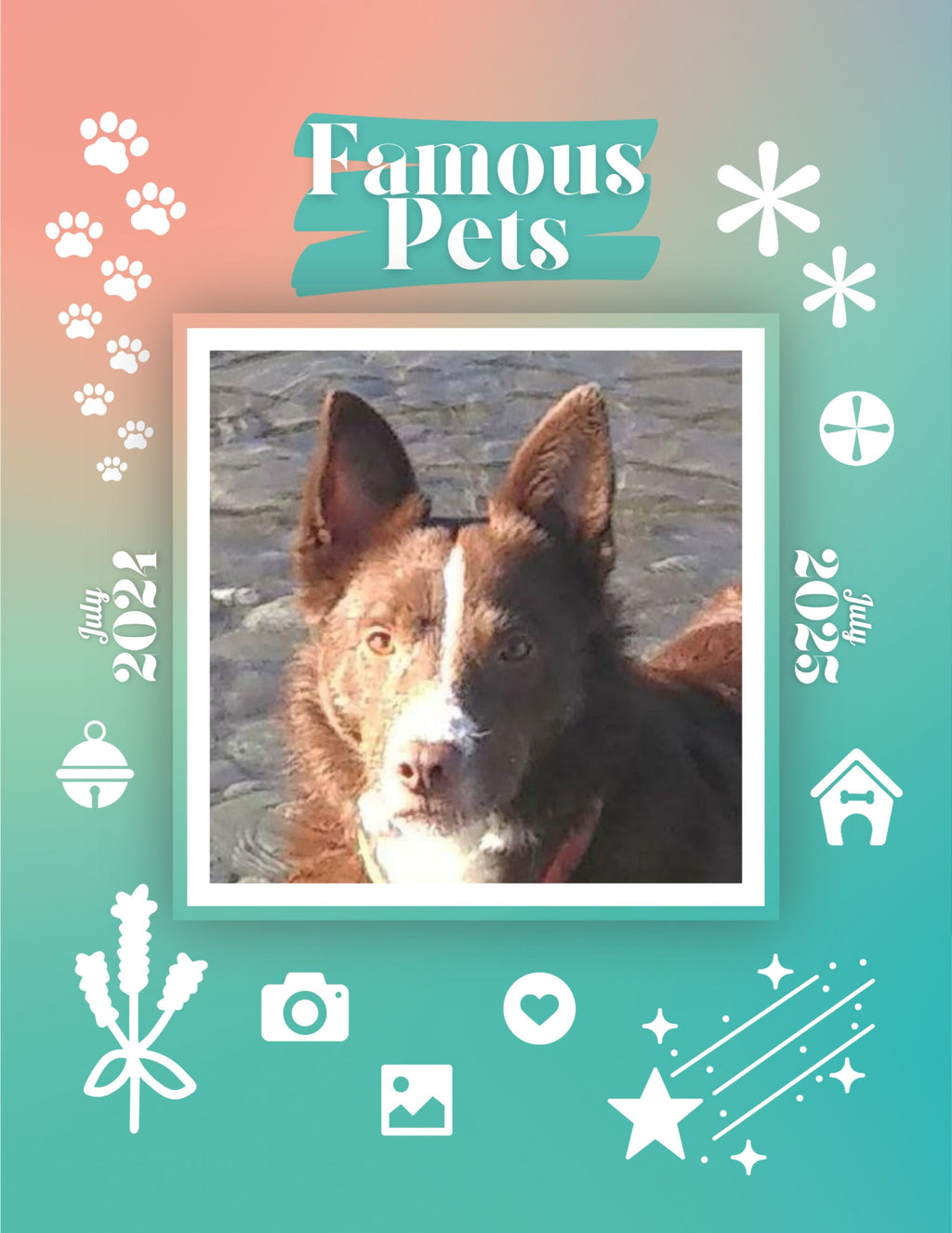 Famous Pets: July 2024-July 2025 Wall Calendar (Pre-Order)