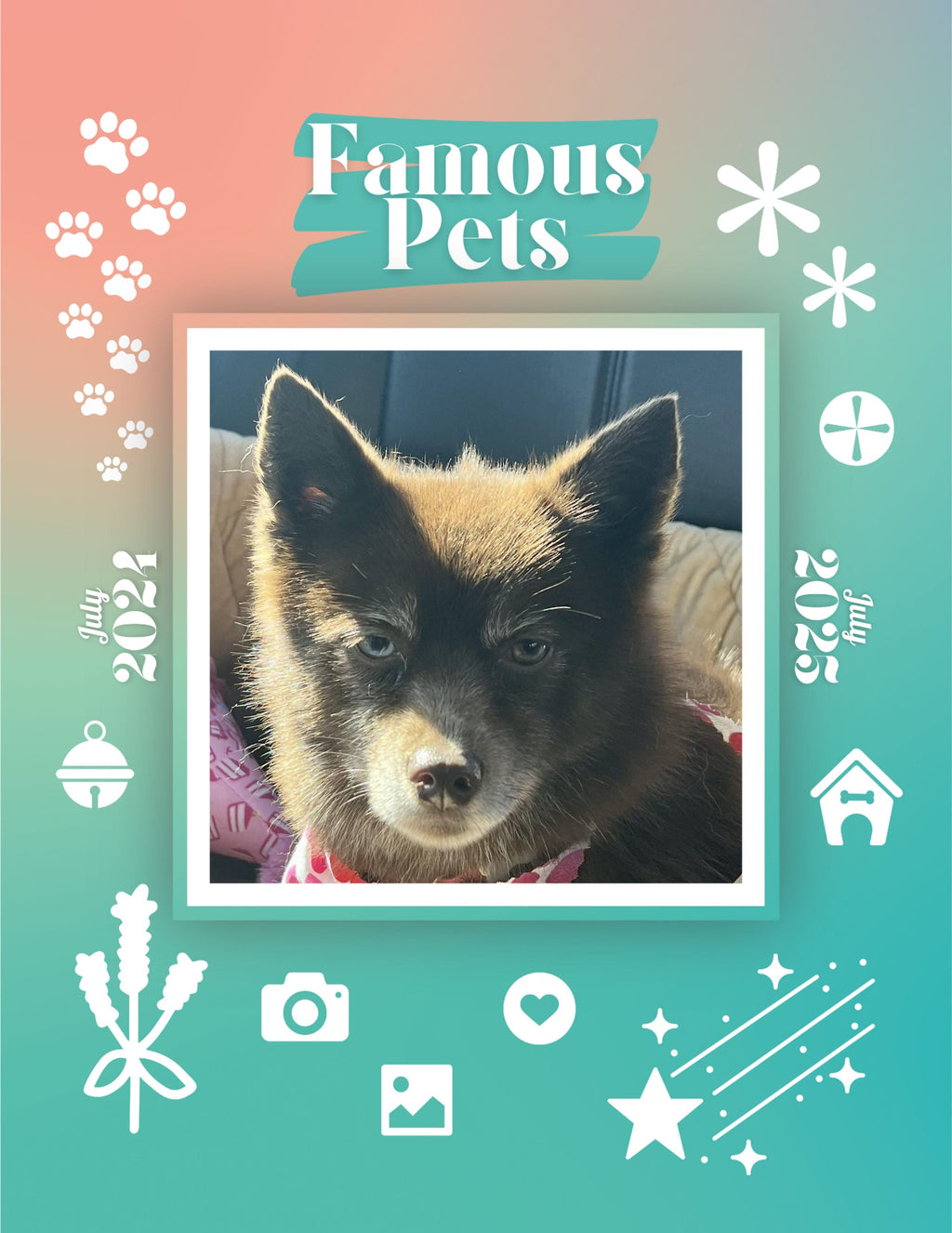 Famous Pets: July 2024-July 2025 Wall Calendar (Pre-Order)