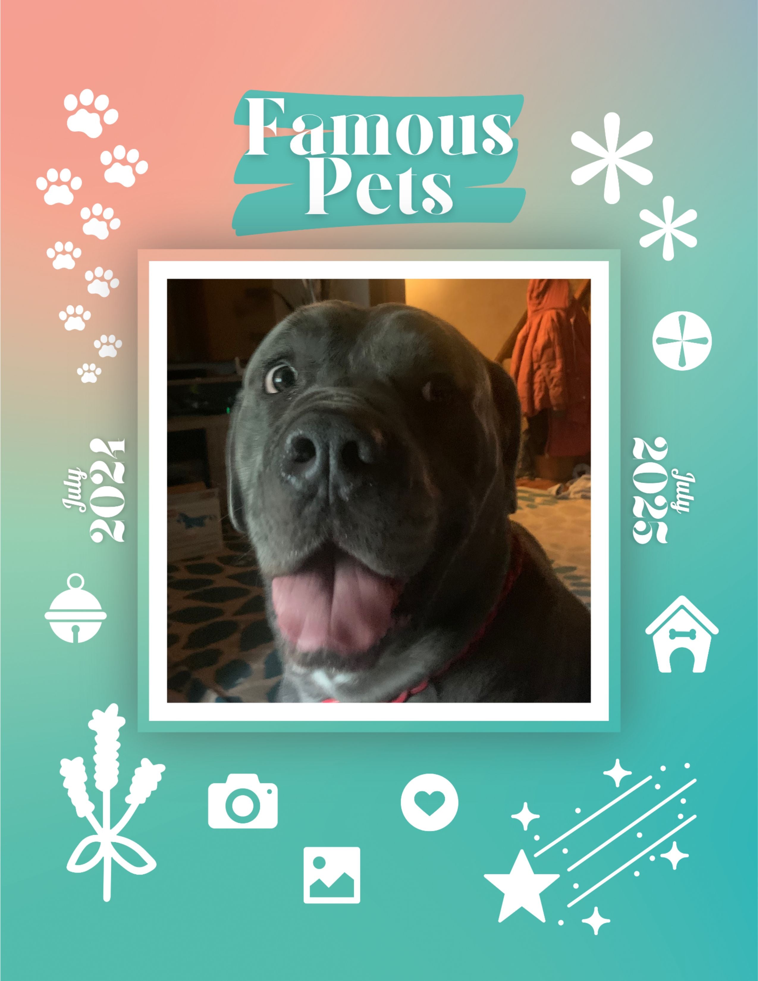 Famous Pets: July 2024-July 2025 Wall Calendar (Pre-Order)