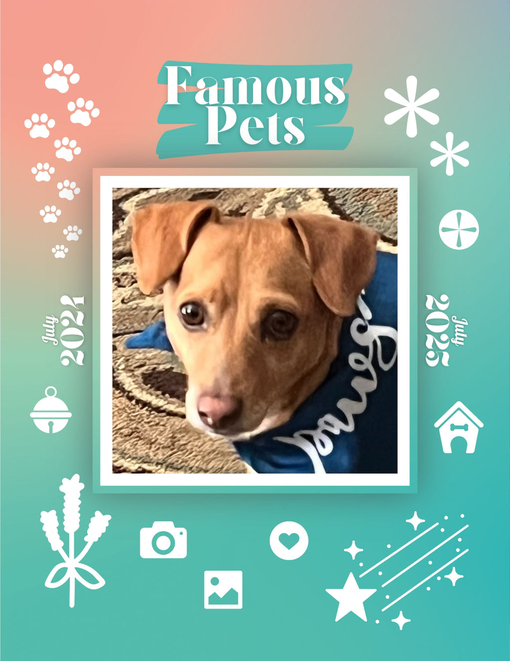 Famous Pets: July 2024-July 2025 Wall Calendar (Pre-Order)