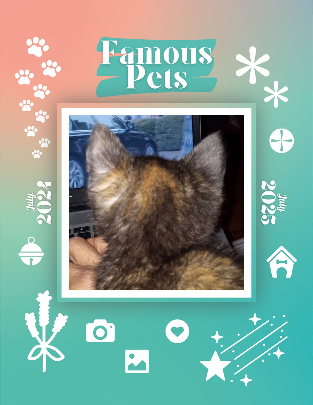 Famous Pets: July 2024-July 2025 Wall Calendar (Pre-Order)