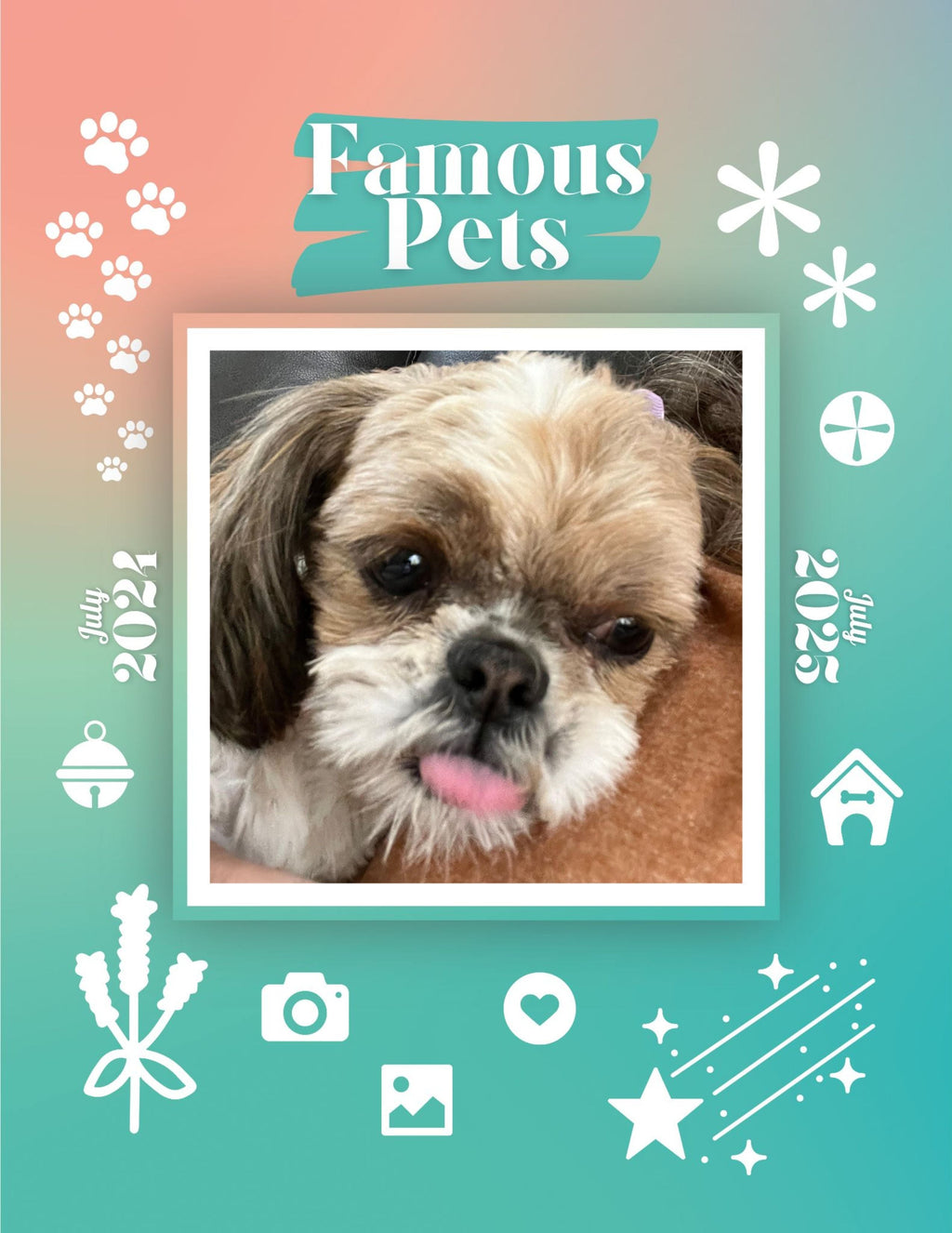 Famous Pets: July 2024-July 2025 Wall Calendar (Pre-Order)