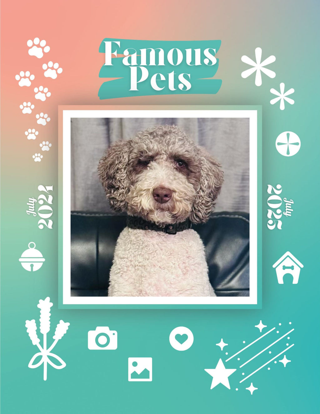 Famous Pets: July 2024-July 2025 Wall Calendar (Pre-Order)