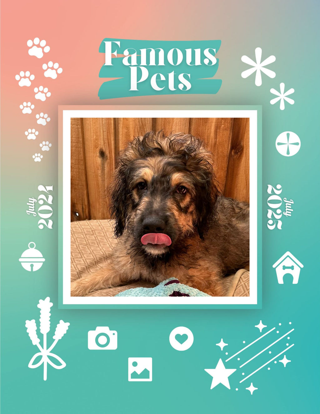 Famous Pets: July 2024-July 2025 Wall Calendar (Pre-Order)