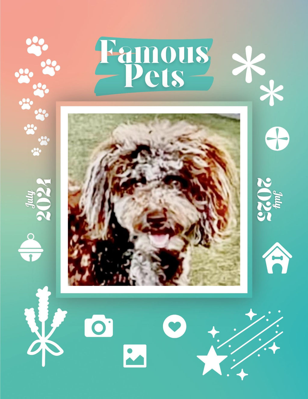 Famous Pets: July 2024-July 2025 Wall Calendar (Pre-Order)