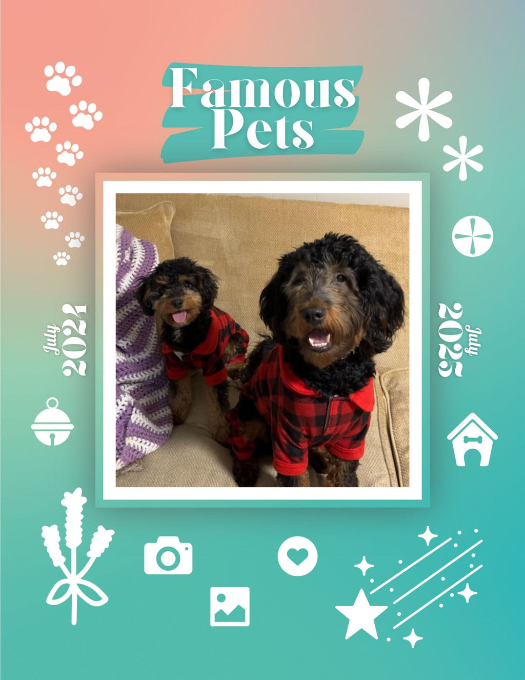 Famous Pets: July 2024-July 2025 Wall Calendar (Pre-Order)